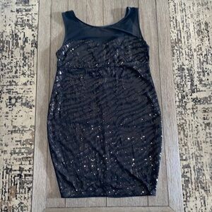 Torrid mesh illusion sequin dress